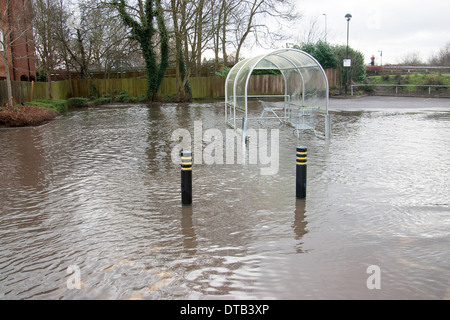 L'eau de l'inondation Edenbridge Kent England UK Europe Banque D'Images