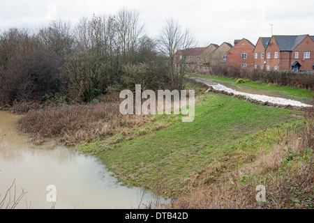 L'eau de l'inondation Edenbridge Kent England UK Europe Banque D'Images