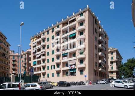 Gênes, Italie, maison à Via Cadore dans Genova- Albaro Banque D'Images