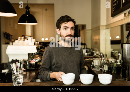 Berlin, Allemagne, une dégustation de café, qu'on appelle saigner Banque D'Images