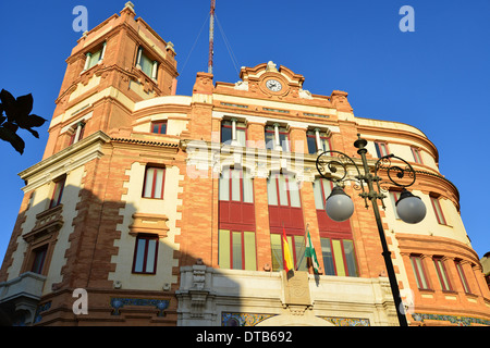 Ancien bureau de poste (Correos), Plaza de las Flores, Vieille Ville, Cádiz, Cadix Province, Andalusia, Spain Banque D'Images