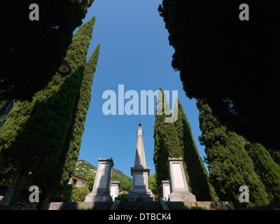 Tremosine , Italie, le monument aux morts en mémoire des soldats tombés pendant les deux guerres mondiales Banque D'Images