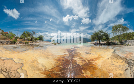 Hierve el Agua, formations rocheuses naturelles dans l'État mexicain de Oaxaca Banque D'Images