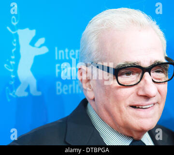 Berlin, Allemagne. Feb 14, 2014. Réalisateur Martin Scorsese arrive sur le tapis rouge pour la projection de 'Untitled New York Review of Books' documentaire lors de la 64e Berlinale Festival International du Film de Berlin, Allemagne, le 14 février, 2014. Credit : Zhang Fan/Xinhua/Alamy Live News Banque D'Images