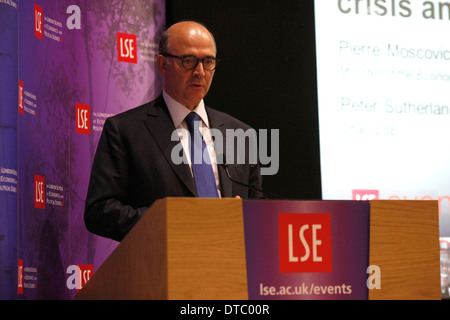 Ministre français des Finances Pierre Moscovici Banque D'Images