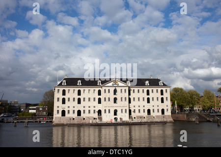 National Maritime Museum (en néerlandais : Scheepvaartmuseum) à Amsterdam, Hollande du Nord, aux Pays-Bas. Banque D'Images