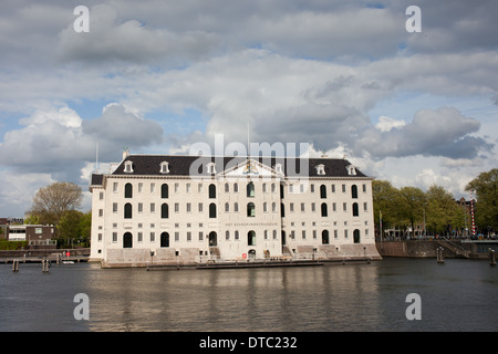 National Maritime Museum (en néerlandais : Scheepvaartmuseum) à Amsterdam, Hollande du Nord, aux Pays-Bas. Banque D'Images