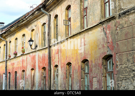 Old street à Vilnius, Lituanie Banque D'Images