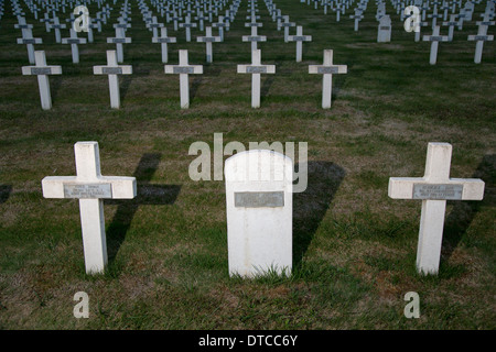 Craonelle, France, Franzoesischer cimetière militaire pour commémorer la bataille de l'Aisne Banque D'Images