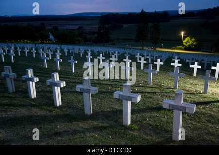 Craonelle, France, Franzoesischer cimetière militaire pour commémorer la bataille de l'Aisne Banque D'Images