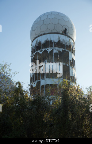 Berlin, Allemagne, ex-Américain Abhoerstation sur le Teufelsberg Banque D'Images