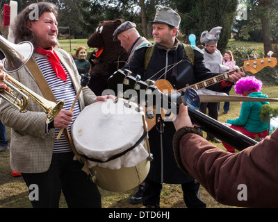 Le carnaval traditionnel en Svinare, République Tchèque Banque D'Images