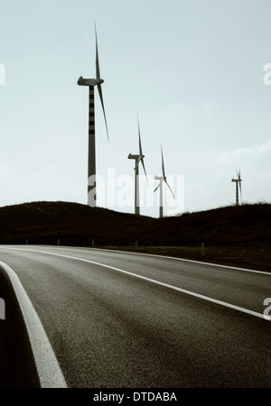 Eoliennes, Sicile, Italie Banque D'Images