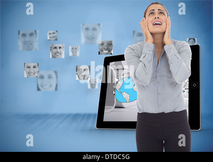 Image composite de femme désespérée Banque D'Images