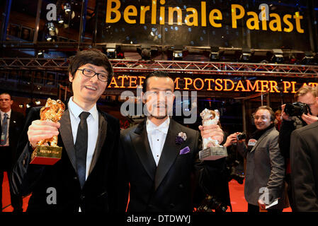 Berlin, Allemagne. Feb 15, 2014. Après la cérémonie de clôture lors de la 64e Festival International du Film de Berlin Berlinale 2014 / le 15 février 2014 à Berlin, Allemagne. © dpa/Alamy Live News Banque D'Images