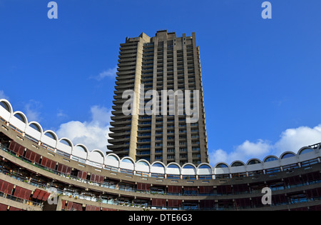 Barbican Estate, Moorgate, London EC2, Royaume-Uni Banque D'Images