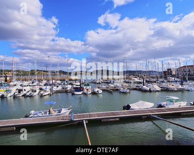 Port sur le Tage à Belém, Lisbonne, Portugal Banque D'Images