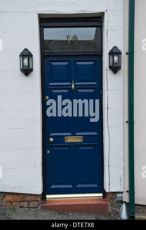 Numéro 10 bleu porte de chambre, à Scarborough, North Yorkshire Angleterre UK Banque D'Images