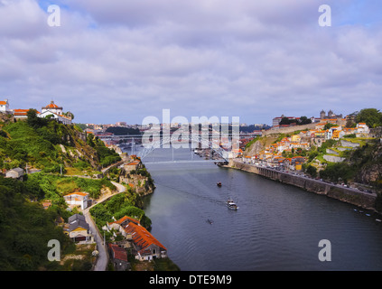 Rio Douro - Douro à Porto, Portugal Banque D'Images