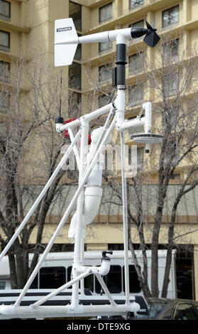 Feb 15, 2014. Denver CO. au cours de la 2014. Certains des chasseurs de tempête voitures à Chaser Con(storm chasers convention) Photo par Gene Blevins/LA DailyNews/ZumaPress (crédit Image : ©/ZUMAPRESS.com) Blevins génique Banque D'Images