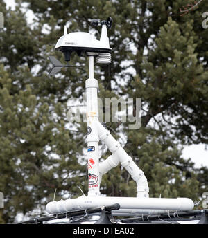 Feb 15, 2014. Denver CO. au cours de la 2014. Certains des chasseurs de tempête voitures à Chaser Con(storm chasers convention) Photo par Gene Blevins/LA DailyNews/ZumaPress (crédit Image : ©/ZUMAPRESS.com) Blevins génique Banque D'Images