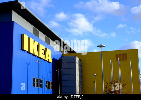 Extérieur d'un magasin Ikea à Milton Keynes Banque D'Images