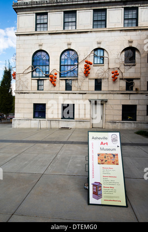 Asheville Museum of art au centre-ville de Asheville en Caroline du Nord Banque D'Images