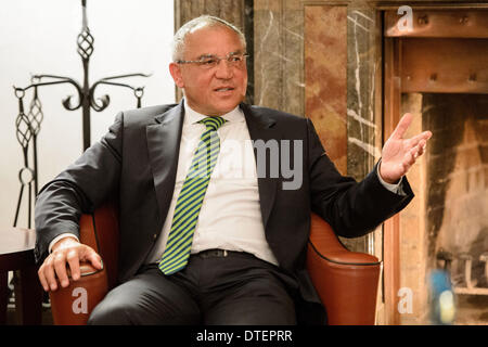 Felix Magath, entraîneur de football photographié photographié sur 08.04.2013 dans Liebenberg (Brandebourg) lors de la 26e Sports Élite Aide Forum. Banque D'Images