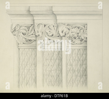 Dessins pour le Musée d'Histoire Naturelle, par Alfred Waterhouse (1830-1905) Banque D'Images