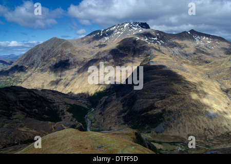 Le Ben Nevis à partir d'un Gearanach au-dessus de Lochaber, Glen Nevis Banque D'Images