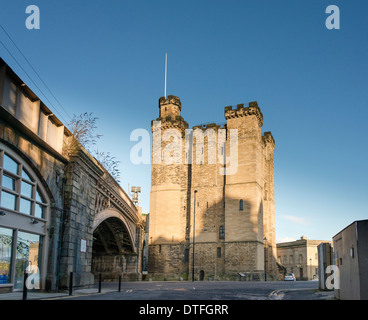 Garder le château de Newcastle-upon-Tyne Banque D'Images