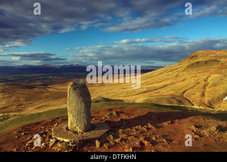 Les hautes terres du sud du sommet de l'Dumgoyne Campsie Fells, Stirlingshire Banque D'Images