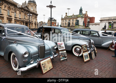 Humber Imperial car cars mariage show véhicules Kingston upon Hull East Riding City centre, East Yorkshire, Angleterre, UK GB, humber pullman, humber Banque D'Images