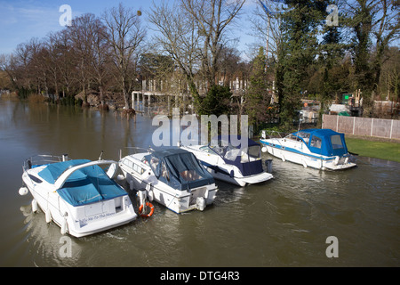 Les inondations d'hiver Tamise Banque D'Images