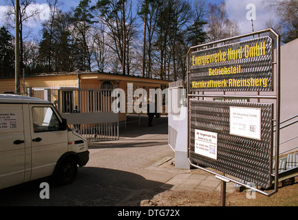 Le démantèlement de la centrale nucléaire de Rheinsberg, Allemagne Banque D'Images