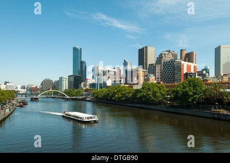 La rivière Yarra, Melbourne, Victoria, Australie Banque D'Images