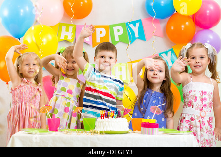 Heureux anniversaire noël fête des enfants Banque D'Images