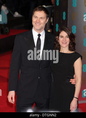 BAFTA 2014 - EE British Academy Film Awards . . London, UK . . 16.02.2014 David Morrissey et épouse Esther Freud au BAFTA 2014 Cérémonie de remise des prix, qui s'est tenue au Royal Opera House, Londres. Pic : Paul Marriott Photography Banque D'Images