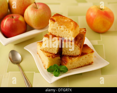 Gâteau d'Apple. Recette disponible. Banque D'Images