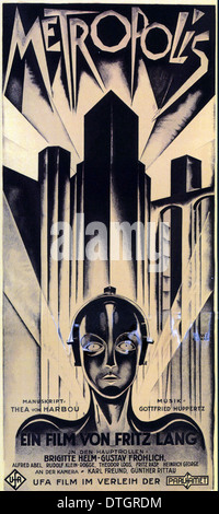 Affiche de film Metropolis - 1927 film réalisé par de Fritz Lang Banque D'Images