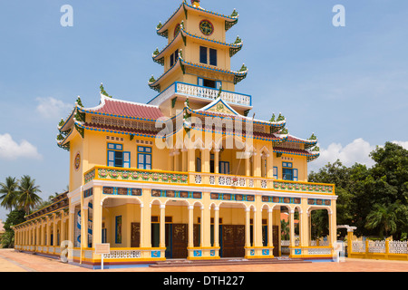 Temple Cao Dai de Tay Ninh, Vietnam, Banque D'Images