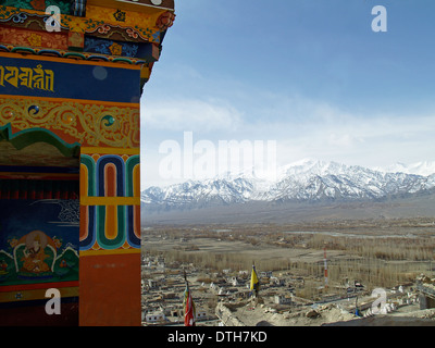 Les montagnes de l'himalaya Ladakh,Monastère de Thiksey Banque D'Images