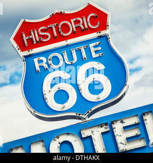 Célèbre Motel sign sur la Route 66 USA Banque D'Images