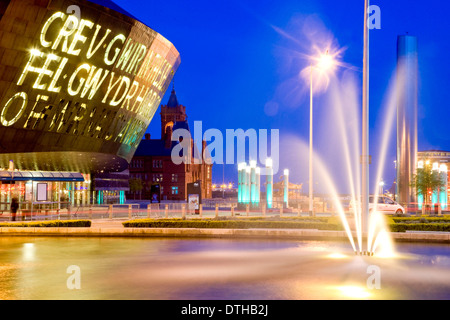 Wales Millennium Centre, Cardiff. Banque D'Images