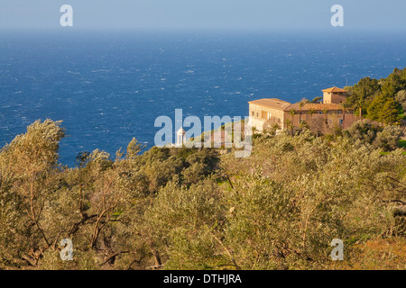 Son Marroig grandioses de l'ancienne maison de l'Archiduc Ludwig Salvator d'Autriche. Deià. Majorque, Baléares, Espagne Banque D'Images