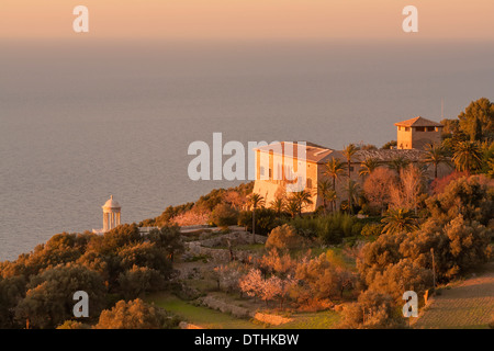 Son Marroig grandioses de l'ancienne maison de l'Archiduc Ludwig Salvator d'Autriche. Deià. Majorque, Baléares, Espagne Banque D'Images