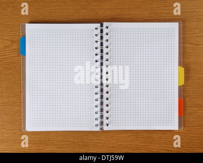 Cahier à spirale Banque D'Images