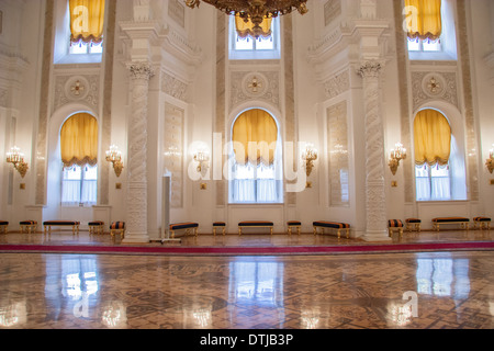 Georgievsky Hall du Palais du Kremlin, Moscou Banque D'Images