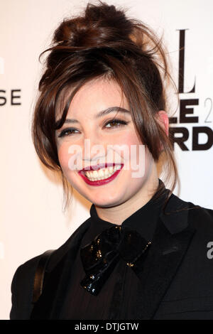 Londres, Royaume-Uni. 18 février 2014. Daisy Lowe arrivant pour la remise des Prix 2014 Style ELLE, à 1 Embankment, London. 18/02/2014/photo : dpa Crédit alliance photo alliance/Alamy Live News Banque D'Images