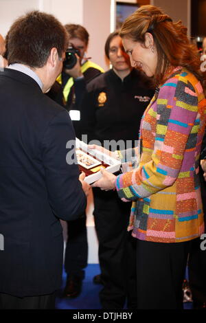 Elena d'Espagne visite AULA 19/02/2014/photo alliance Banque D'Images